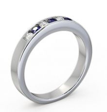 polygon ring | gokstone Images High Quality Grahic Rosaline Seven Stone Gemstone And Diamond 0.27ct Ring