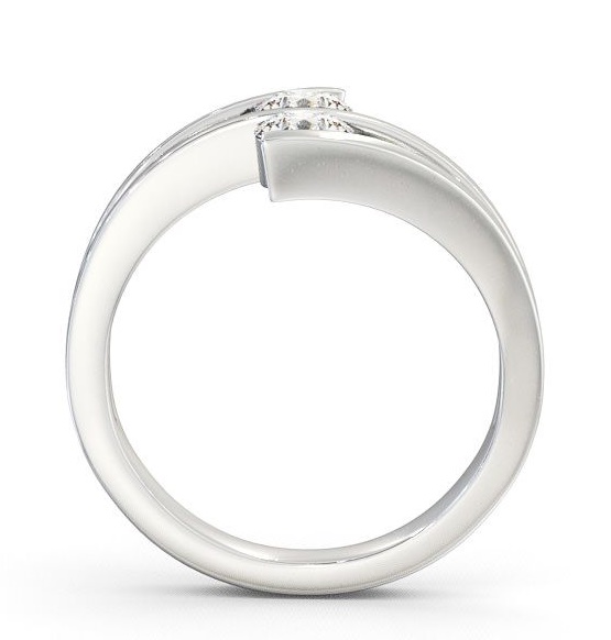 Two Stone Round Diamond Ring 9K White Gold AD1_WG_THUMB1 