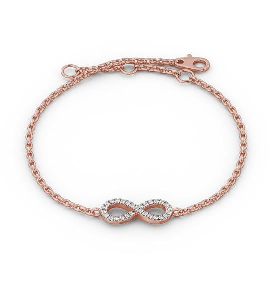 infinity Design Delicate Diamond Bracelet 18K Rose Gold BRC7_RG_THUMB1