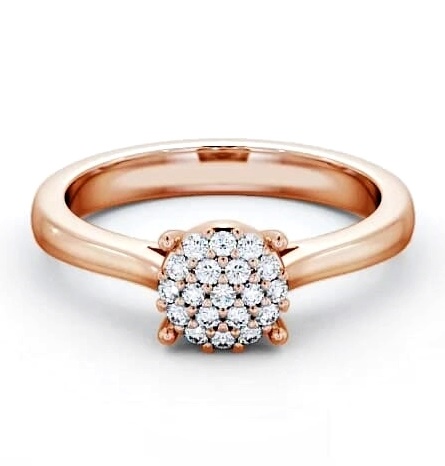 Cluster Diamond Illusion Design Ring 18K Rose Gold CL11_RG_THUMB1