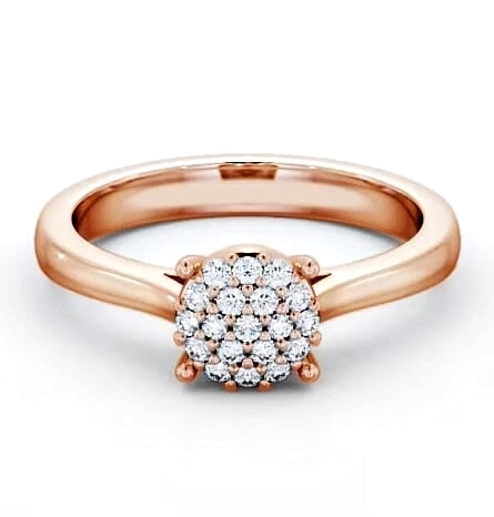 Cluster Diamond Illusion Design Ring 18K Rose Gold CL11_RG_THUMB2 