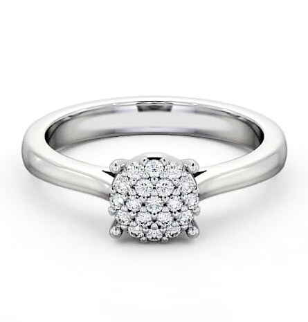 Cluster Diamond Illusion Design Ring Platinum CL11_WG_THUMB2 