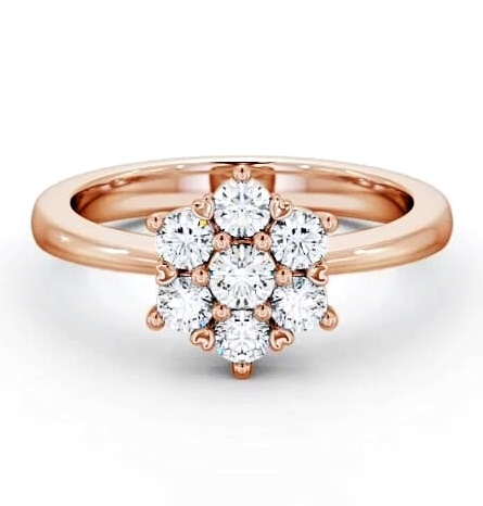 Cluster Diamond Traditional Style Ring 9K Rose Gold CL13_RG_THUMB2 