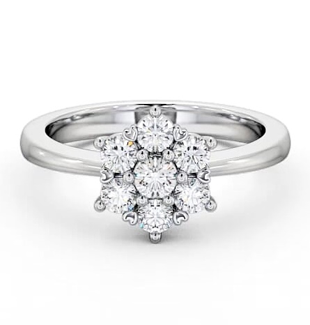 Cluster Diamond Traditional Style Ring 9K White Gold CL13_WG_THUMB1