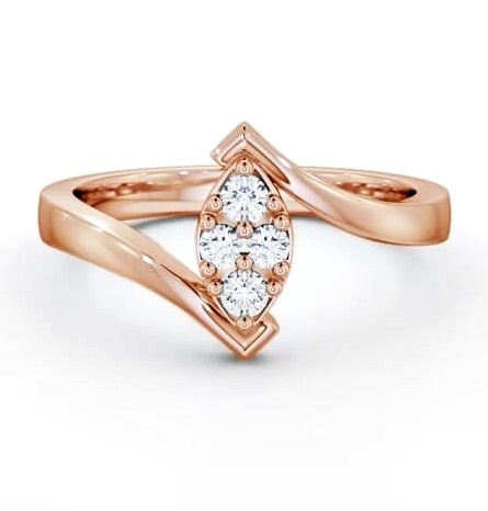 Cluster Diamond Marquise Design Ring 9K Rose Gold CL15_RG_THUMB2 