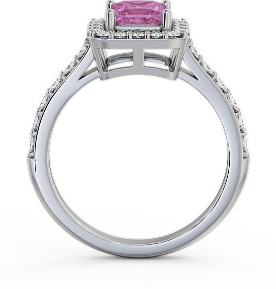Halo Pink Sapphire and Diamond 1.17ct Ring 18K White Gold CL16GEM_WG_PS_THUMB1 