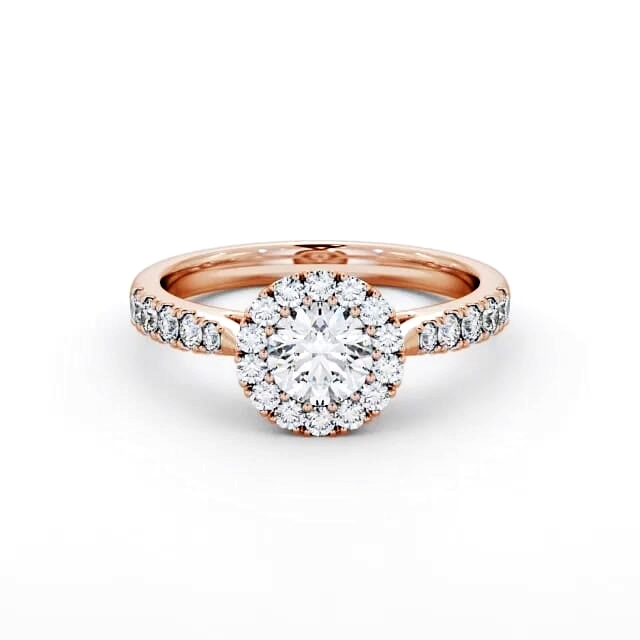 Cluster Diamond Ring 18K Rose Gold - Tenley CL19_RG_HAND