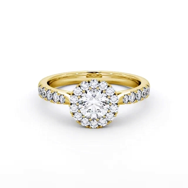 Cluster Diamond Ring 18K Yellow Gold - Tenley CL19_YG_HAND