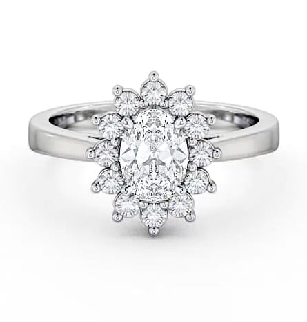 Cluster Oval Diamond Halo Style Ring Platinum CL1_WG_THUMB2 