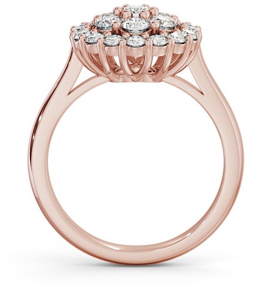 Cluster Diamond Glamorous Design Ring 9K Rose Gold CL24_RG_THUMB1 