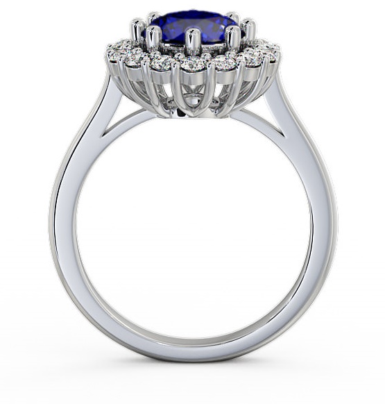 Halo Blue Sapphire and Diamond 2.00ct Ring 18K White Gold CL24GEM_WG_BS_THUMB1 
