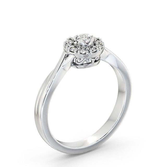 Cluster Diamond Ring Platinum - Harlem CL25_WG_HAND