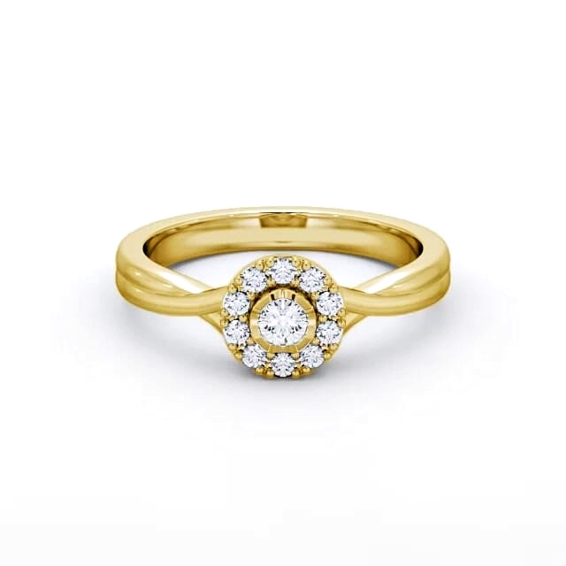 Cluster Diamond Ring 18K Yellow Gold - Harlem CL25_YG_HAND