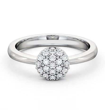 Cluster Diamond Illusion Design Ring Platinum CL29_WG_THUMB1