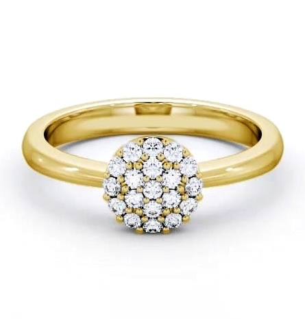 Cluster Diamond Illusion Design Ring 9K Yellow Gold CL29_YG_THUMB1