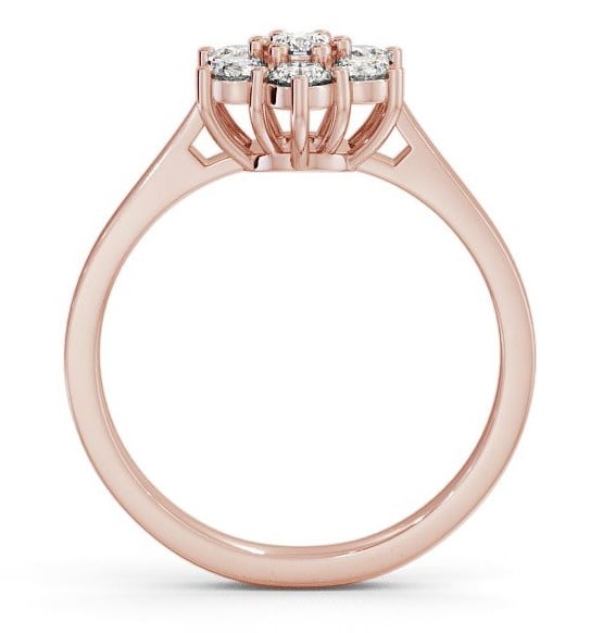 Cluster Diamond Floral Style Ring 18K Rose Gold CL2_RG_THUMB1