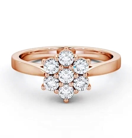 Cluster Diamond Floral Style Ring 9K Rose Gold CL2_RG_THUMB1