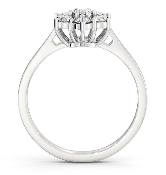 Cluster Diamond Floral Style Ring Palladium CL2_WG_THUMB1