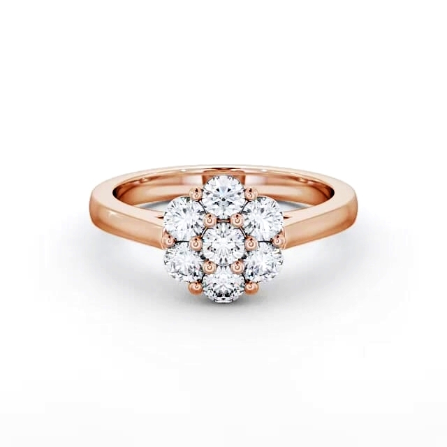 Cluster Diamond Ring 18K Rose Gold - Alondra CL3_RG_HAND