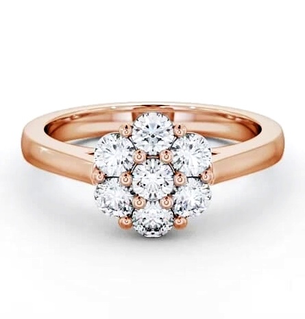 Cluster Diamond Floral Design Ring 9K Rose Gold CL3_RG_THUMB1