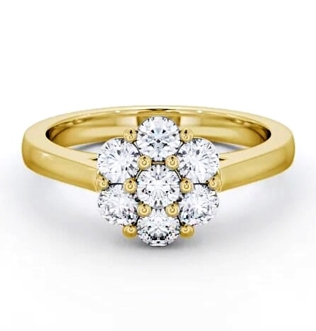 Cluster Diamond Floral Design Ring 9K Yellow Gold CL3_YG_THUMB2 