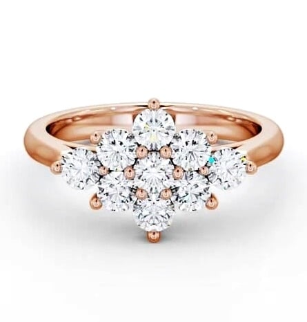 Cluster Diamond Marquise Design Ring 9K Rose Gold CL42_RG_THUMB1