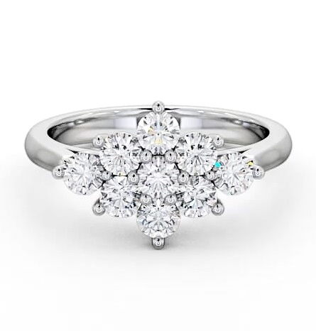 Cluster Diamond Marquise Design Ring 18K White Gold CL42_WG_THUMB2 