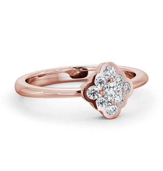 Cluster Diamond Unique Style Ring 9K Rose Gold CL44_RG_THUMB2 