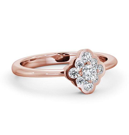 Cluster Diamond Unique Style Ring 18K Rose Gold CL44_RG_THUMB2 