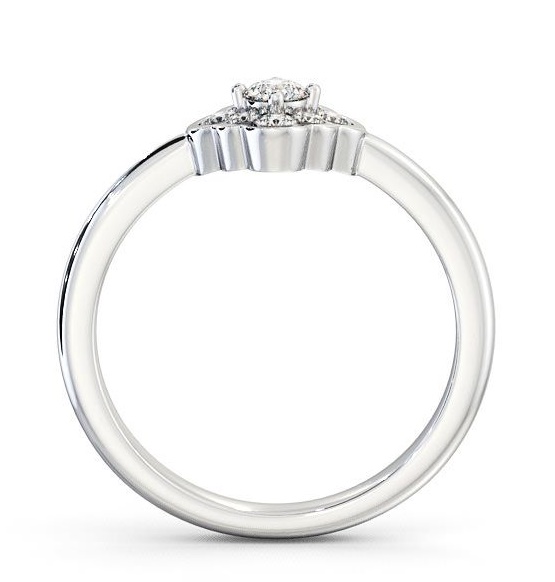 Cluster Diamond Unique Style Ring Platinum CL44_WG_THUMB1