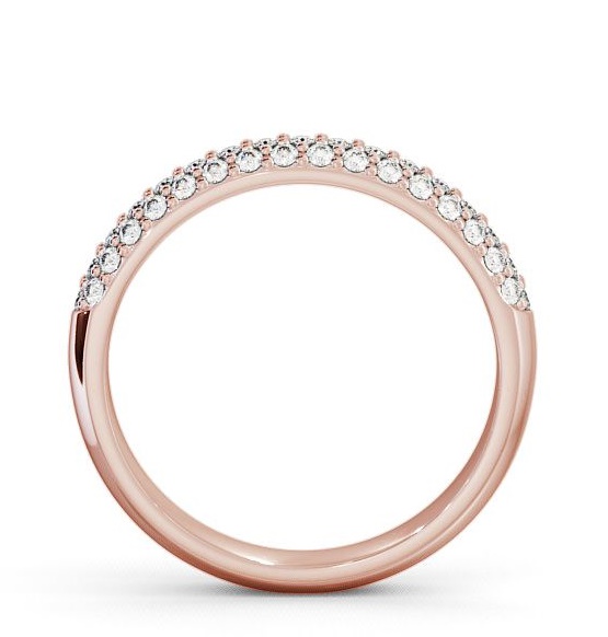 Pave Half Eternity Diamond Cluster Style Ring 18K Rose Gold CL50_RG_thumb1.jpg 