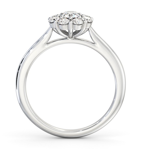 Cluster Diamond Ring Platinum CL56_WG_THUMB1 