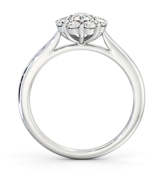 Cluster Diamond Ring 18K White Gold CL56_WG_THUMB1 
