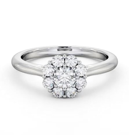 Cluster Diamond Ring 18K White Gold CL56_WG_THUMB2 
