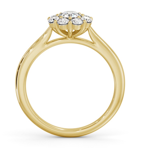 Cluster Diamond Ring 9K Yellow Gold CL56_YG_THUMB1 