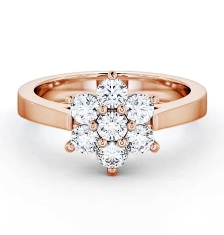 Cluster Diamond Classic Style Ring 9K Rose Gold CL6_RG_THUMB1