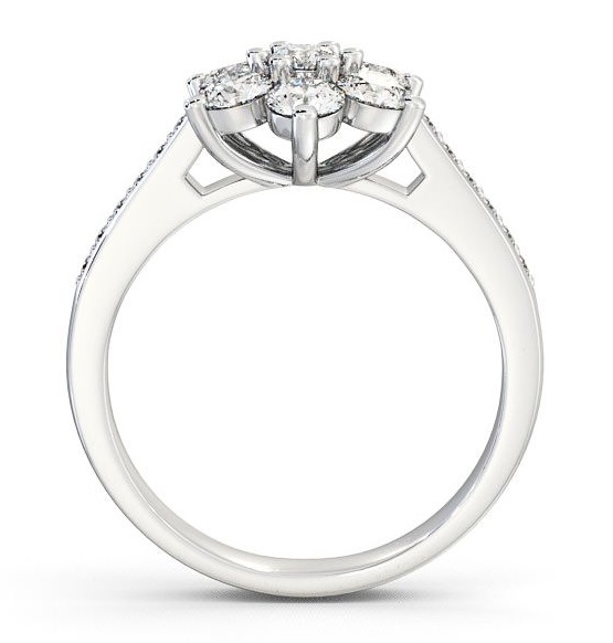 Cluster Floral Style Diamond Ring Palladium with Channel Set Side Stones CL6S_WG_THUMB1.jpg