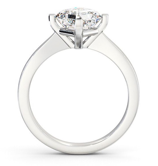 Asscher Diamond Rotated Head Engagement Ring 18K White Gold Solitaire ENAS1_WG_THUMB1