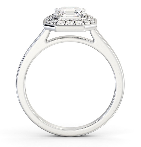 Halo Asscher Diamond Engagement Ring Palladium ENAS38_WG_THUMB1 