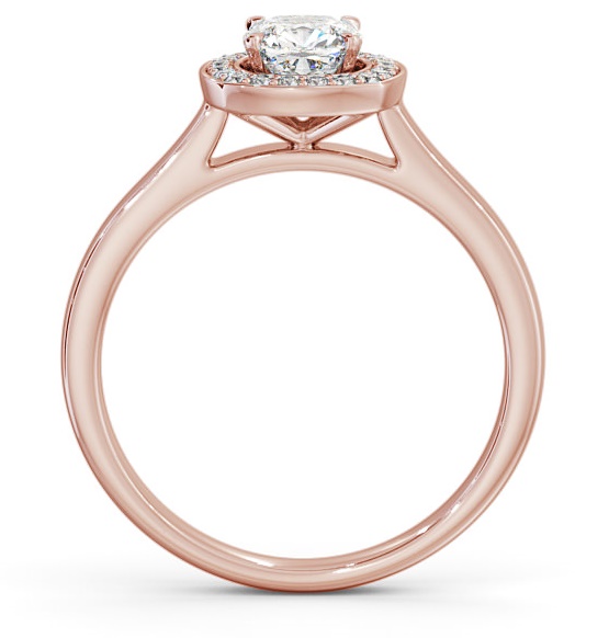 Halo Cushion Diamond Traditional Engagement Ring 18K Rose Gold ENCU13_RG_THUMB1 