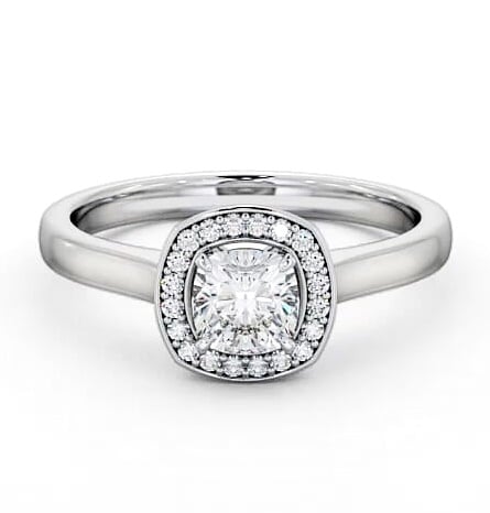 Halo Cushion Diamond Traditional Engagement Ring Palladium ENCU13_WG_THUMB2 
