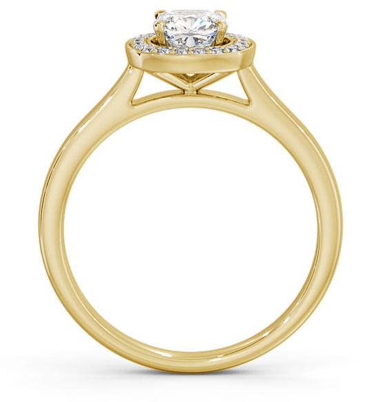 Halo Cushion Diamond Traditional Engagement Ring 9K Yellow Gold ENCU13_YG_THUMB1 
