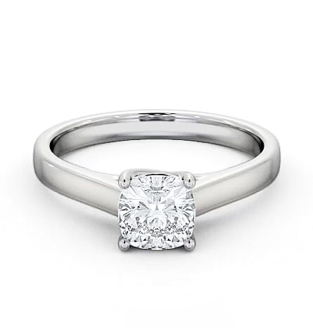 Cushion Diamond Trellis Design Engagement Ring Platinum Solitaire ENCU15_WG_THUMB2 