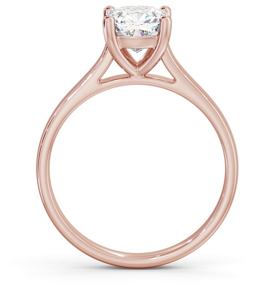 Cushion Diamond Classic 4 Prong Engagement Ring 9K Rose Gold Solitaire ENCU16_RG_THUMB1 