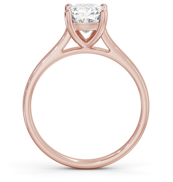 Cushion Diamond Classic 4 Prong Ring 18K Rose Gold Solitaire ENCU16_RG_THUMB1 