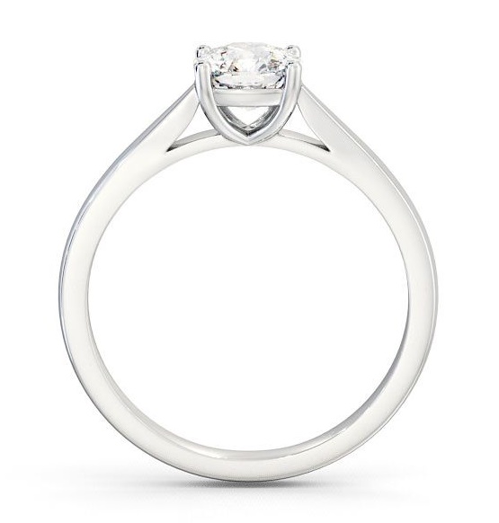 Cushion Diamond Classic Style Engagement Ring Palladium Solitaire ENCU1_WG_THUMB1