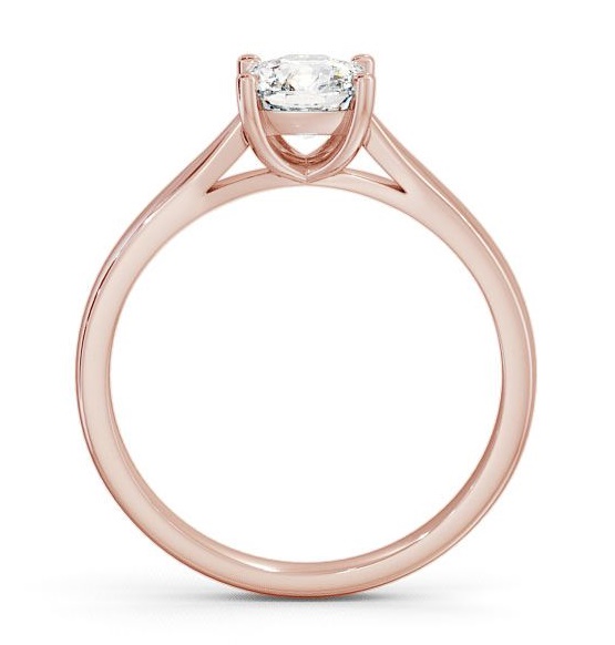 Cushion Diamond 4 Prong Engagement Ring 18K Rose Gold Solitaire ENCU2_RG_THUMB1