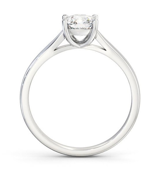 Cushion Diamond 4 Prong Engagement Ring 18K White Gold Solitaire ENCU2_WG_THUMB1 