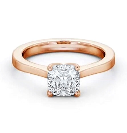 Cushion Diamond Elevated Setting Ring 9K Rose Gold Solitaire ENCU30_RG_THUMB1