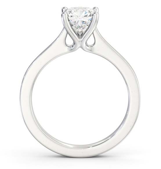 Cushion Diamond Elevated Setting Engagement Ring Palladium Solitaire ENCU30_WG_THUMB1 